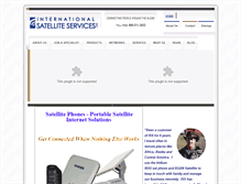 Tablet Screenshot of internationalsatelliteservices.com